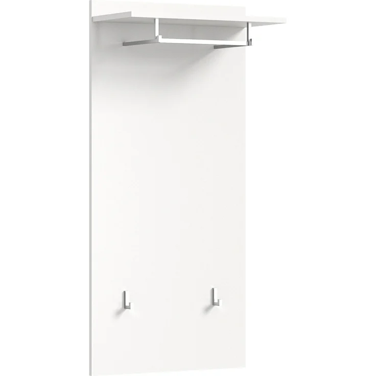 Garderobenpaneel >Prego< in weiß - 55x114x28cm (BxHxT) – Bild 1