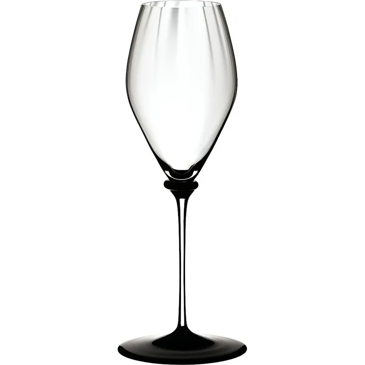 RIEDEL 4884/28N FATTO A MANO Performance Champagnerglas - Schwarze Bodenplatte