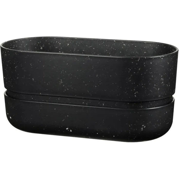 RIG-TIG Kräutertopf Pot-It, Pflanztopf, Blumentopf, Kunststoff, Black, Z00128