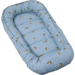 molis&co - Babynest - 100% Baumwolle (Oeko-TEX) - Babynestchen Neugeborene - Ideal als Reisebett, Kuschelnest Geeignet & Cradle Reducer - 90x50 cm - Colima
