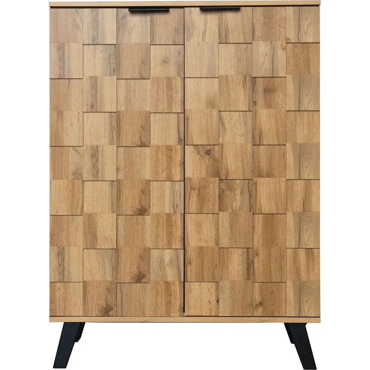 Flurschrank 80,5x35x109,5 cm - Eleganter Schuhschrank mit verstellbaren Böden – Bild 7