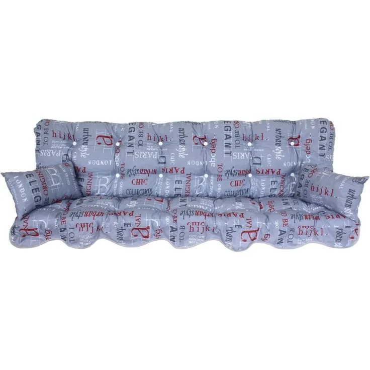 Kühnemuth Auflagekissen Auflagen Set Hollywoodschaukel Sitzkissen 150x50 cm Design 922150