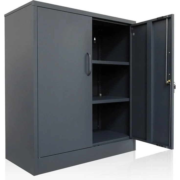 ONDIS24 Aktenschrank Mehrzweckschrank Stahlschrank - Büroschrank Metallschrank abschließbar mit justierbaren Einlegeböden, 50Kg Pro Einlage – Bild 5