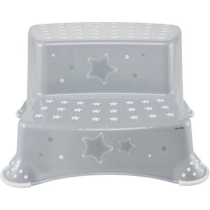 Keeeper Stars Tritthocker Schemel zweistufig mit Anti-Rutschfunktion Cosmic Grey – Bild 1