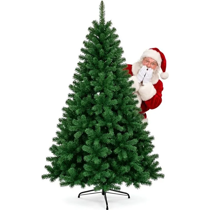 One Home Künstlicher Weihnachtsbaum naturgetreuer Tannenbaum künstlich inkl. Ständer, Christbaum dichte Zweige im Nordmanntannen-Look, ohne Beleuchtung