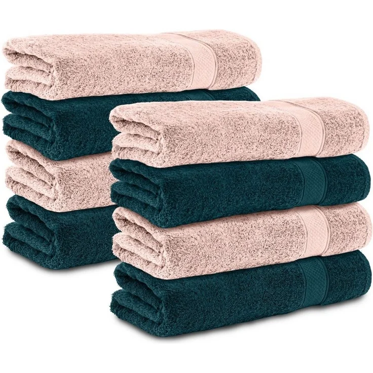Komfortec Handtuch Set 50x100 cm aus 100 % Baumwolle, Frottee (Packung, 8-St), Handtücher Set, Weich, Towel – Bild 1
