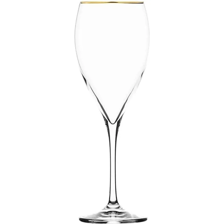 Rotweinglas Kristall Pure Gold clear (23 cm)