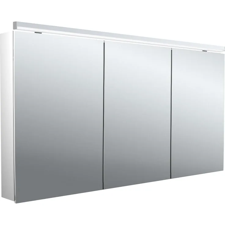Emco flat 2 Classic LED Lichtspiegelschrank mit Aufsatzleuchte, 3 Türen, 1400 x 711 x 113 mm, 979706506 - 979706506