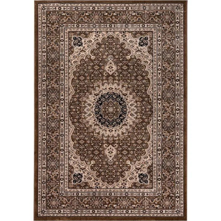 Vimoda Orientteppich Orientteppich Teppich Wohnzimmer Beibe Braun in bester Qualität, Rechteckig, Höhe: 11 mm, Läufer Orient Stil Ornament mit authentischem Charm, dick dicht