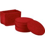 Erwin Müller Glasuntersetzer Filz-Untersetzer "Beja" 13-teilig, Uni