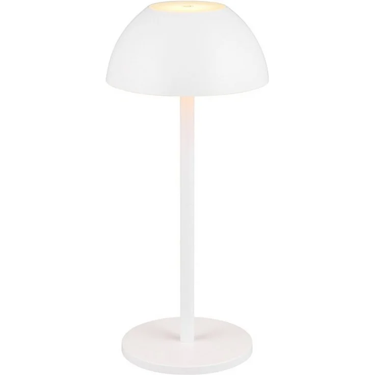 lightling LED Tischleuchte Robert, Touchfunktion, LED fest integriert, Warmweiß, 4 fach Touch, Akkubetrieb, USB-C, Outdoor geeignet, weiß matt – Bild 5