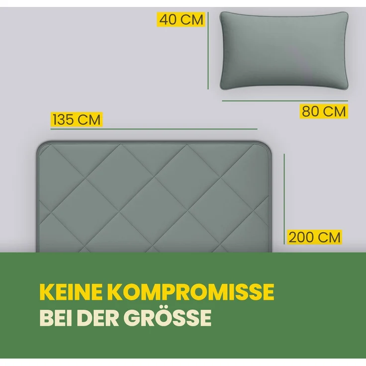 Reise Bettenset 2-tlg. Salbei – Bild 2