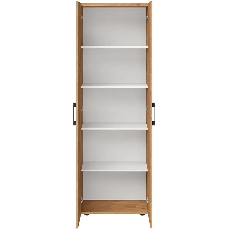 Bellamio 'Apol' Mehrzweckschrank, Eichenoptik, 176x33x60 cm, Aktenschrank mit 5 höhenverstellbaren Ablagefächern – Bild 9