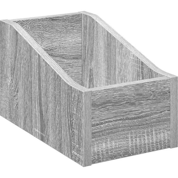 vidaXL LP Plattenbox Sonoma-Grau 18 x 32 x 18 cm Holzwerkstoff 8012804 – Bild 2