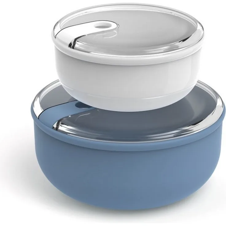 ROTHO Aufbewahrungssystem 2er-Set Lunchboxenset ELA, Lebensmittelechter Kunststoff, (2er-Set, Lunchboxenset), auslaufsicher und luftdicht