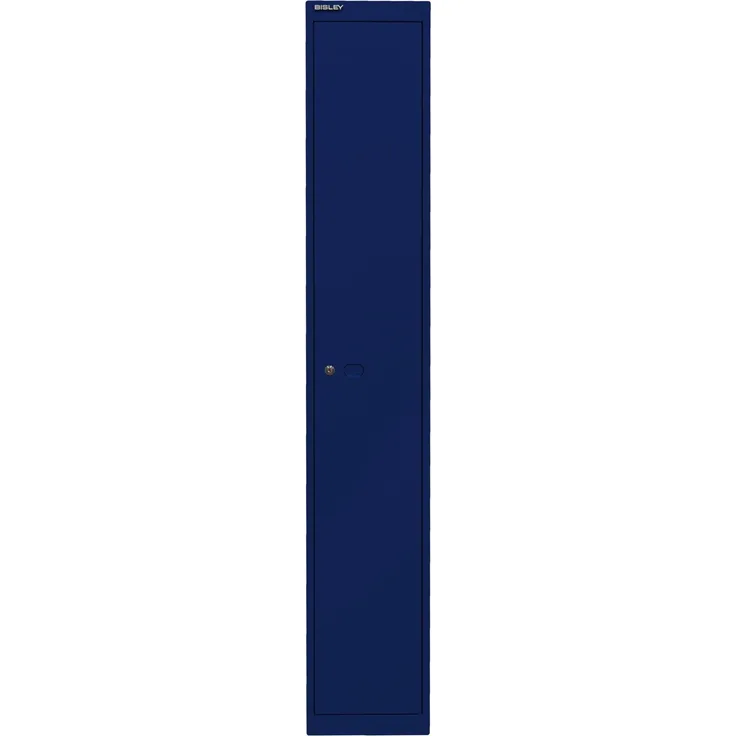 Bisley Garderobenschrank Office, 1 Abteil, 1 Fach, T 305 mm, Farbe oxfordblau