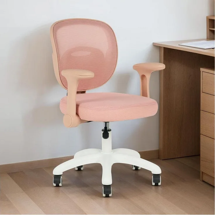 IDIMEX Drehstuhl AMELIA, Kinder Schreibtischstuhl ergonomisch höhenverstellbar pink