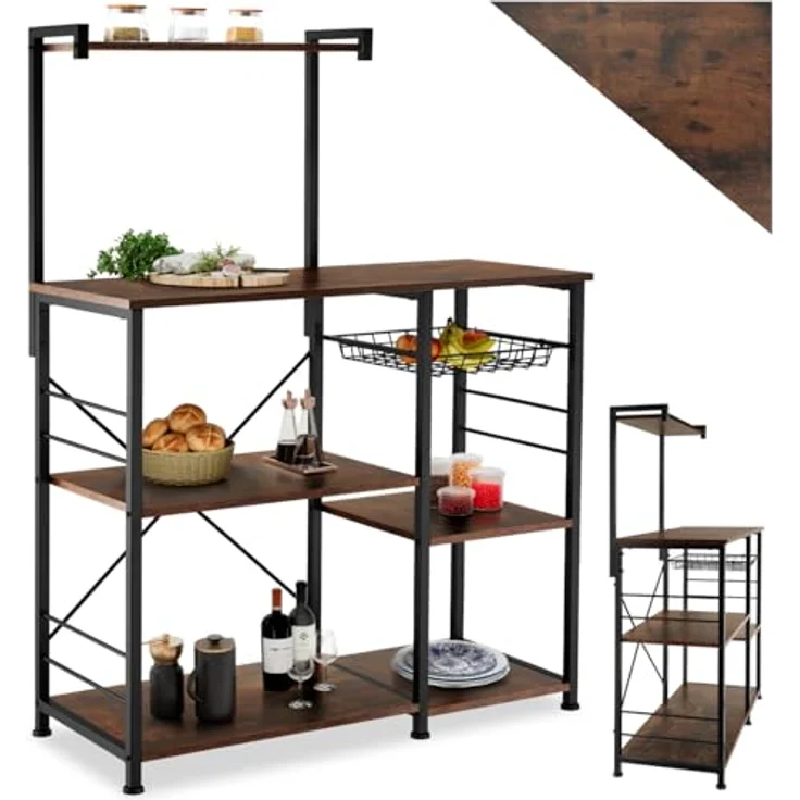 tectake Küchenregal Crawley, Einzelstück, Industrial Style – Bild 2