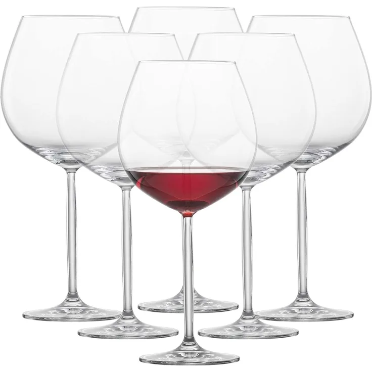Schott Zwiesel Burgunderpokal / Goblet 140, 6er Set, Diva, Rotwein, Form 8015, 839 ml, 104103