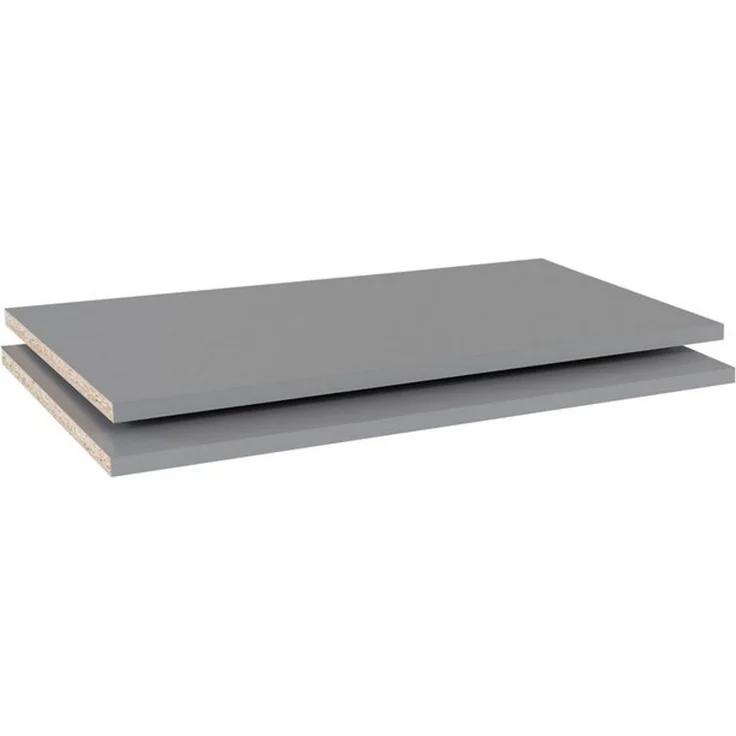 FORTE Extras Robes/Kds Einlegeböden, Holzwerkstoff, Grau, 57,8 x 32 x 1,5 cm – Bild 4