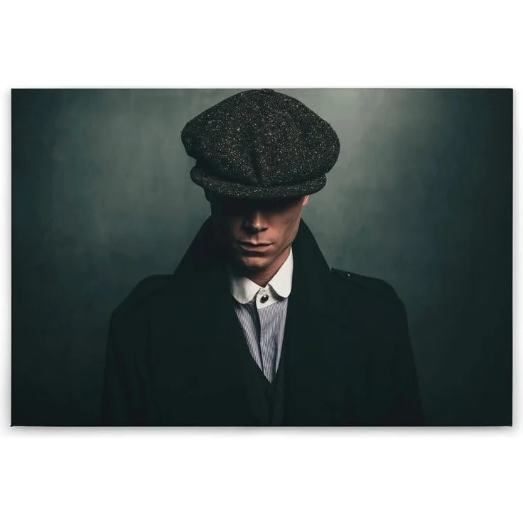 Leinwandbild Mann Grün Schwarz 90x60 DD120414 Keilrahmen Wandbild Leinwand – Bild 7
