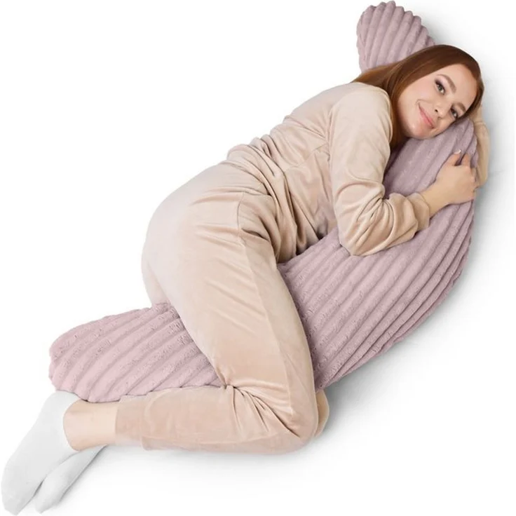 Amilian Stillkissen XXL 170 cm - Seitenschläferkissen - Schwangerschaftskissen, komfortables Pregnancy Pillow mit abnehmbarem Bezug, Schlafkissen für Seitenlage, Lagerungskissen für Schwangere und Stillzeit – Bild 4