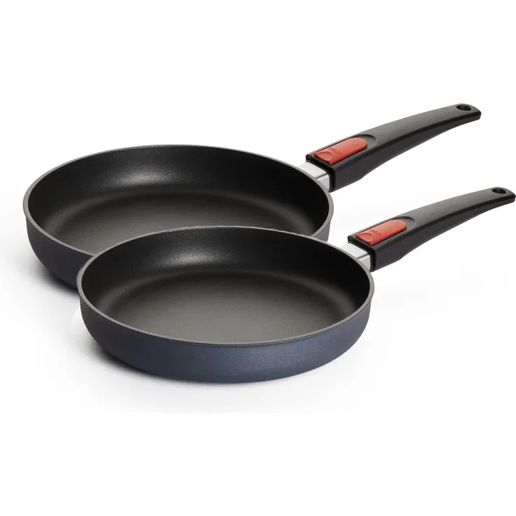 WOLL Pfannenset Diamond Lite, 2‑teilig (Ø 22 cm & Ø 26 cm/ H: 5 cm), Aluminium-Handguss mit 5‑lagiger Diamant‑Antihaftversiegelung, alle Herdarten inkl. Induktion, spülmaschinen‑ & backofenfest bis ca. 300 °C