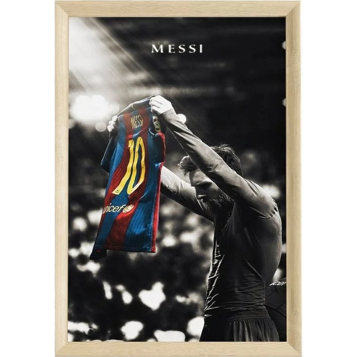 JUSTGOODMOOD Poster Premium ® Lionel Messi Fußball Poster· FC Barcelona · ohne Rahmen – Bild 1