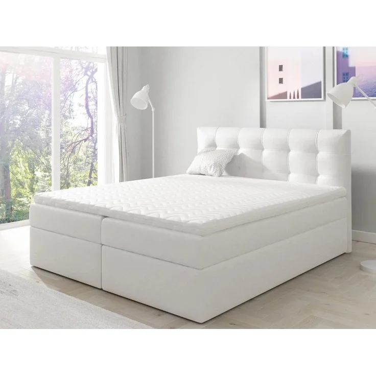 Beautysofa Boxspringbett TOPIQ mit Bettkasten (Bett für Schlafzimmer), mit 2x Bettkästen, Federkernmatratze – Bild 1