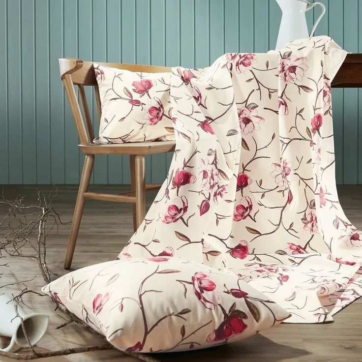 Erwin Müller Tischdecke Tischdecke "Magnolie", fleckabweisend Blumen – Bild 2