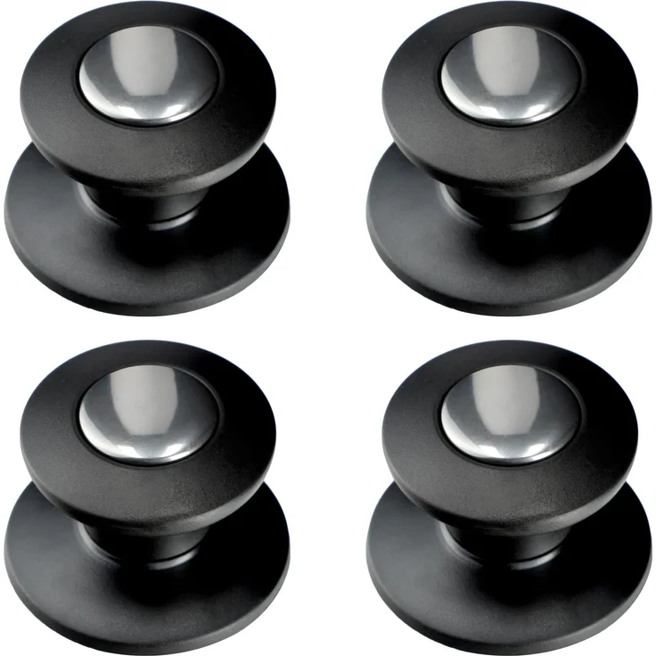 KADAX 4x Deckelgriffknopf Topfdeckelknöpfe Schwarz – Bild 3