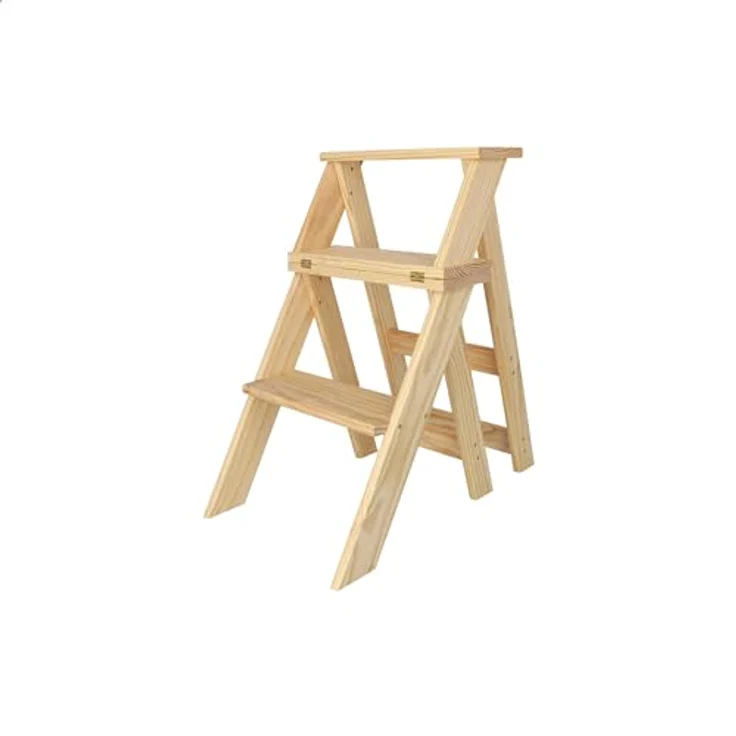 Aranaz 11001 Treppenstuhl, Kiefernholz, 39 x 53 x 91 cm – Bild 9