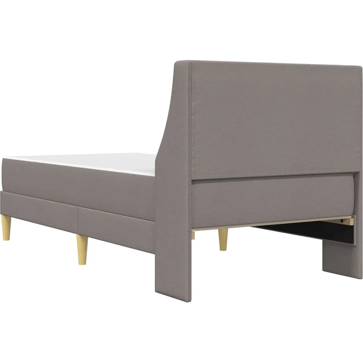 vidaXL Bettgestell mit Matratze mit Kopfteil Polyester 3414717 – Bild 8