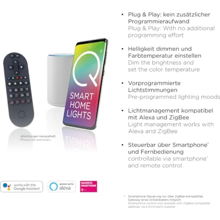 Paul Neuhaus LED Deckenleuchte Akustik Paneel, Echtholzfurnier Eiche natur, SmartHome CCT Steuerung, dimmbar mit Fernbedienung, 62cm quadratisch – Bild 3
