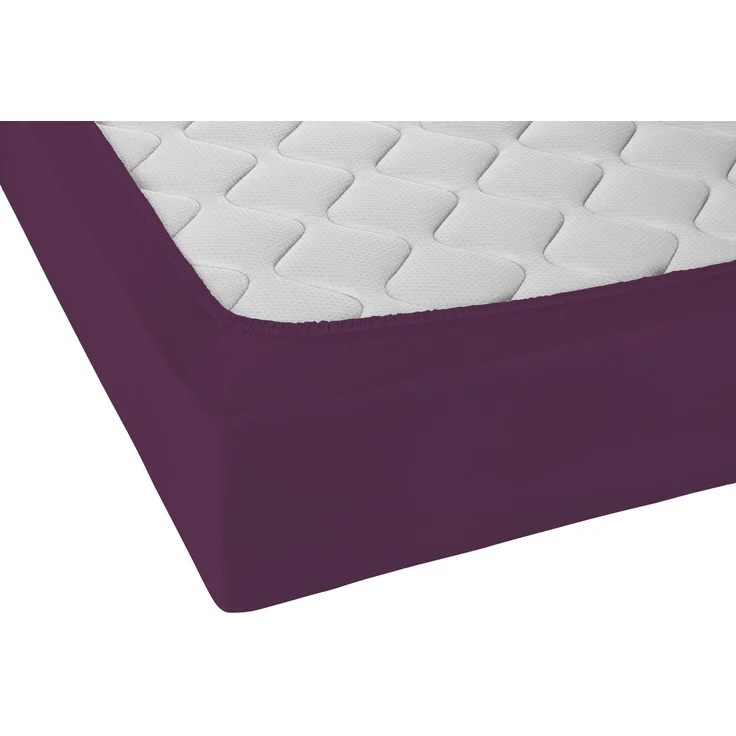 Castell Jersey-Stretch-Spannbetttuch, Violett, 1x 180x200 cm - 200x200 cm, 180x200 cm – Bild 2