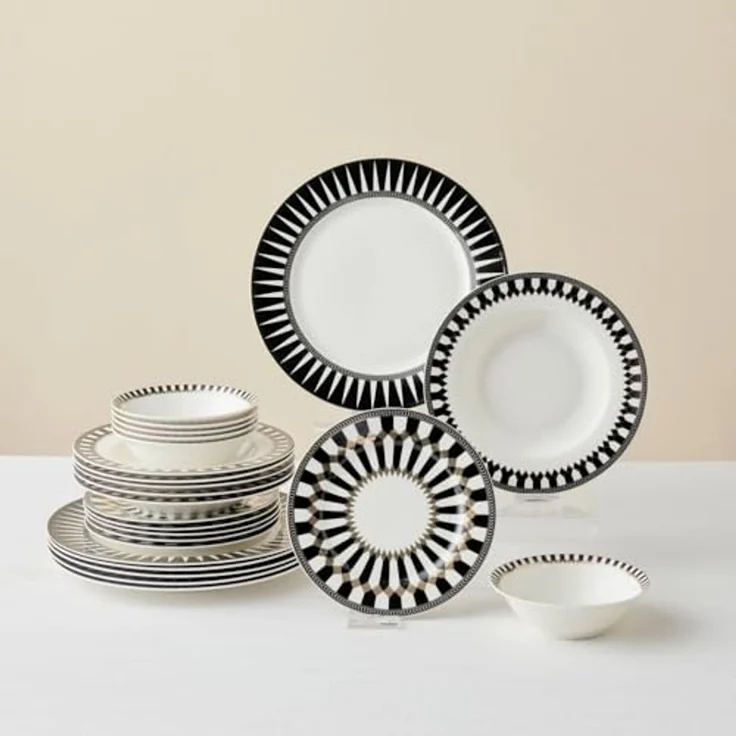Karaca Geschirr-Set Karaca Elegance Bone Helsinki 24-teiliges Tafelservice für 6 Personen – Bild 1