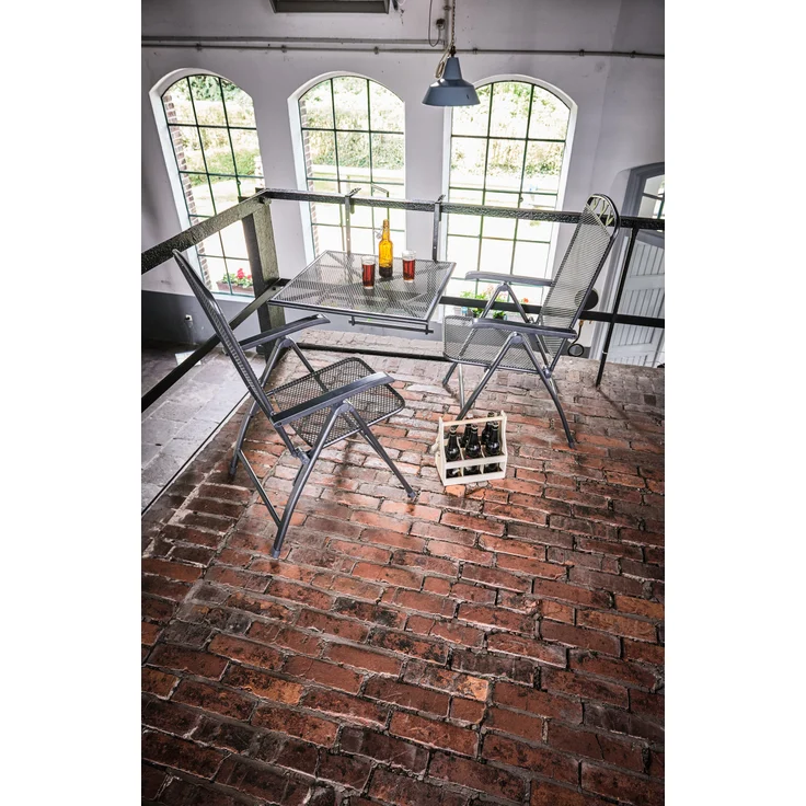 Greemotion 'Toulouse' Balkonhängetisch, klappbar, Streckmetall Kunststoffummantelung, Anthrazit-Grau, 70x47-79x88 cm – Bild 2