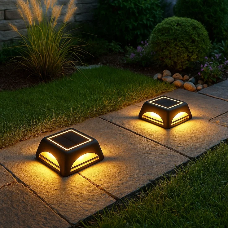 LED Solar-Wandleuchte, Bodenstrahler, IP65, Stufenschalter, L 14 cm – Bild 5