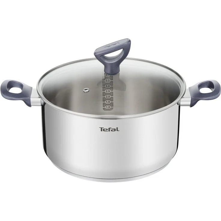 Tefal Kochtopf Daily Cook, Edelstahl, Edelstahl-Topf mit stehendem Deckel,Ausgießer,alle Herdarten,Induktion – Bild 5
