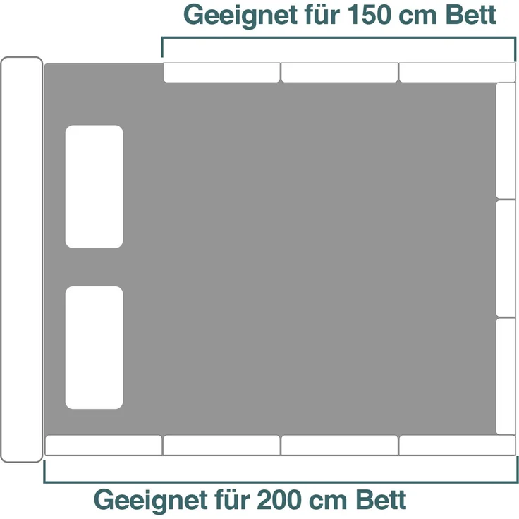 Eikuavons 4x Bettgitter 50cm Leinenfarbe, Bettschutzgitter Set, 5-Loch höhenverstellbar, Rausfallschutz Kinderbettgitter für Babybett & Familienbett, Perlbaumwolle, Leinenfarbe – Bild 6