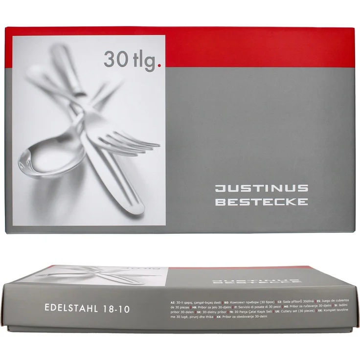 Justinus Menübesteck 30 tlg. 630485 Twist L/B/H ca. 43/25/5 cm – Bild 5