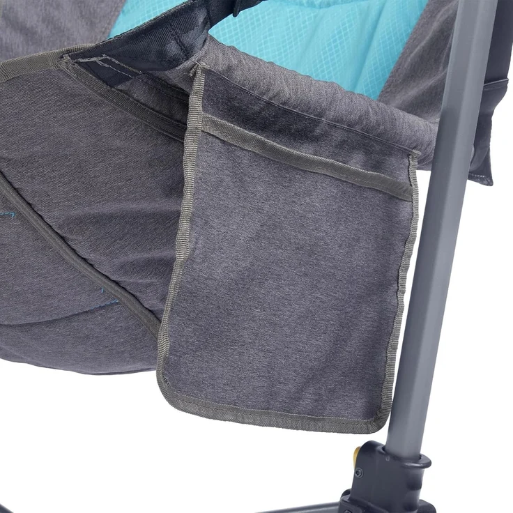 Uquip Campingstuhl Rocky 2.0 Strandstuhl Schaukelstuhl Hänge Sessel Klappstuhl Petrol/Grey – Bild 9