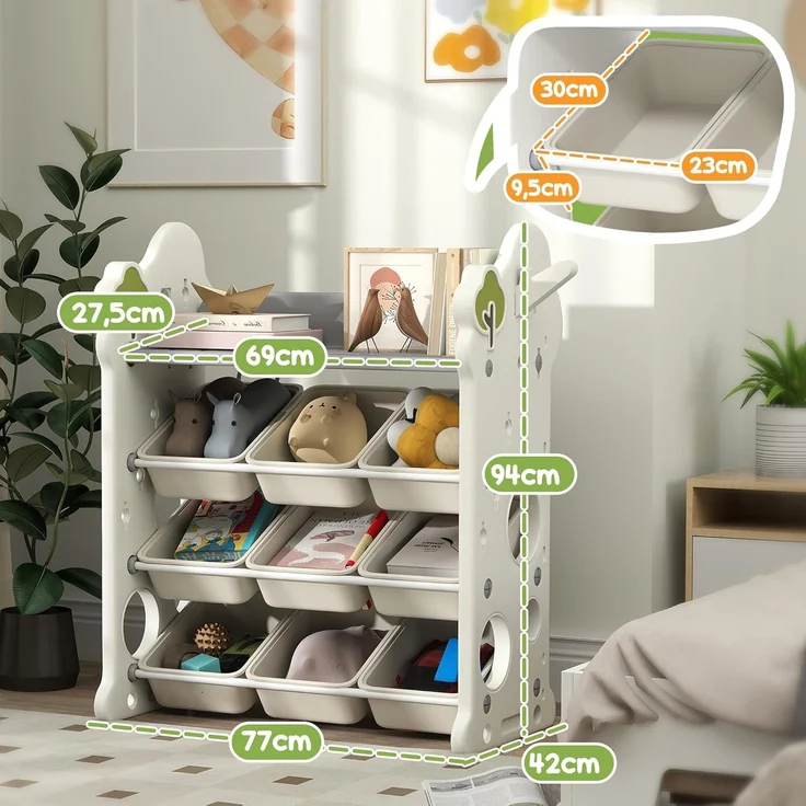 AIYAPLAY Standregal Kinderregal – Bild 3