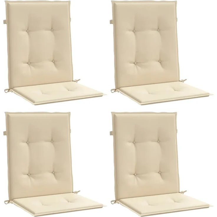 vidaXL Gartenstuhlauflagen für Niedriglehner 4 Stk. Beige 100x50x3 cm 47565 – Bild 3