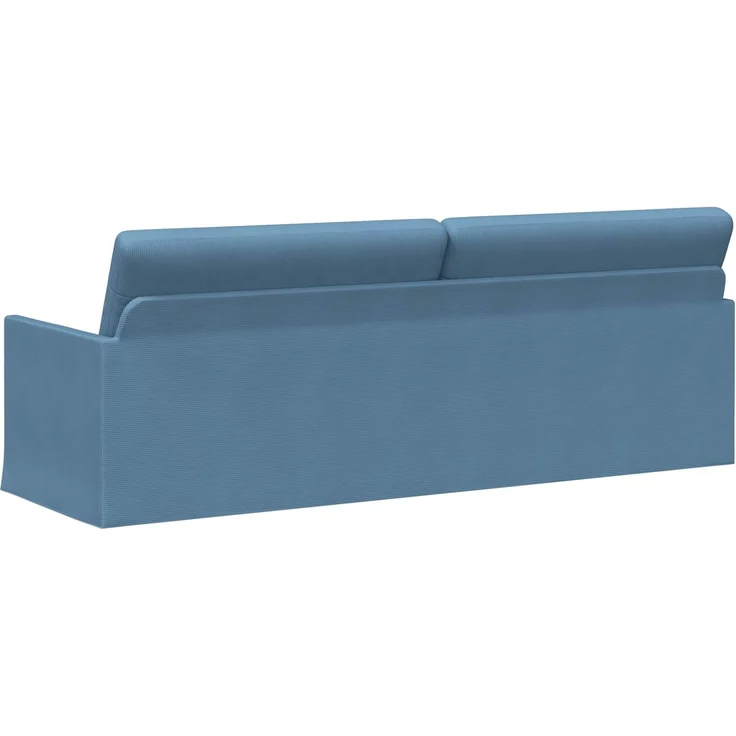 vidaXL 3-Sitzer Sofa Blau 220 x 81 x 82 cm Cordstoff 42041169 – Bild 4