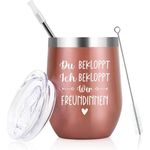 Livole Lustige Geschenke Weihnachten Du Bekloppt Ich Bekloppt 12oz Kaffeebecher