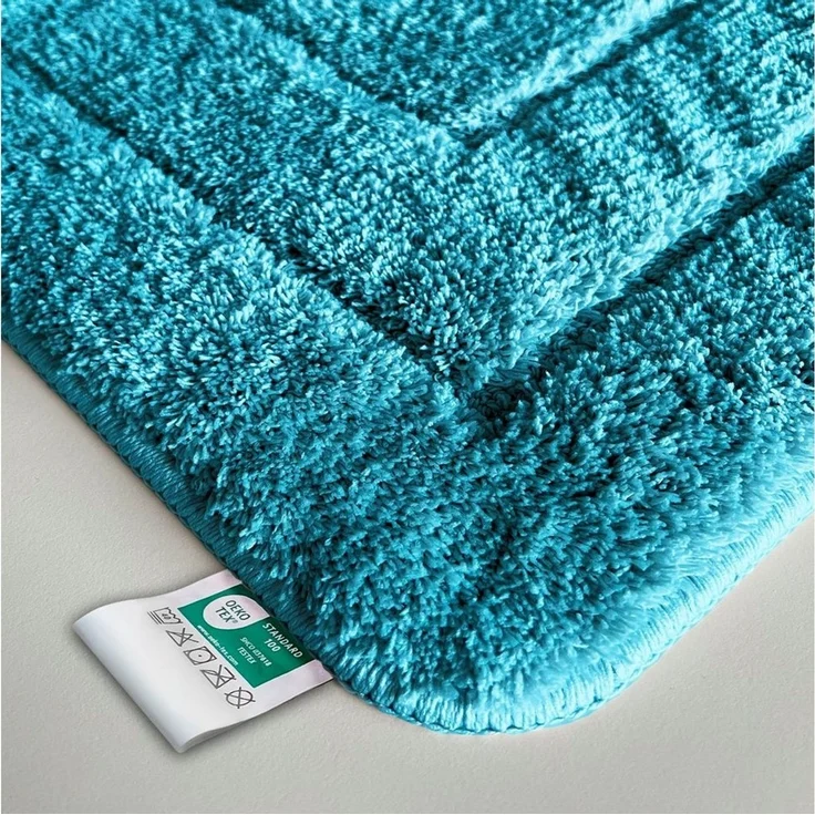Karat Badematte Atlantis, Rutschhemmende Rückseite, Reckteckig, Polyester, In verschiedenen Farben & Größen – Bild 1