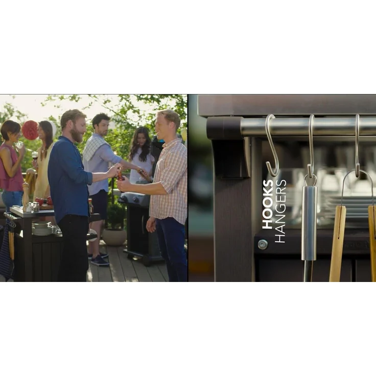 Keter BBQ-Tisch 54 x 70 x 90 cm – Bild 5