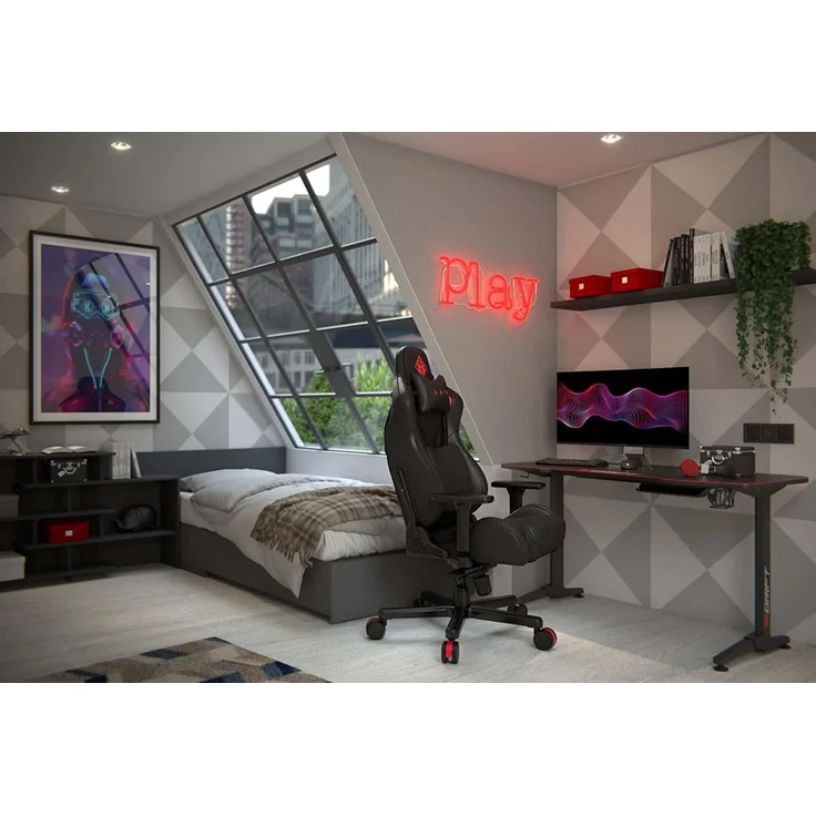Omen 'Citadel' Gaming Chair Gaming-Stuhl, schwarz/rot, 143 x 59 x 62 cm – Bild 2
