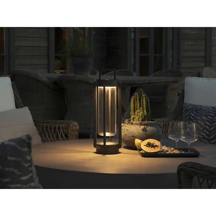 KONSTSMIDE 7823-750 USB Laterne Otranto schwarz 44cm dimmbar – Bild 5